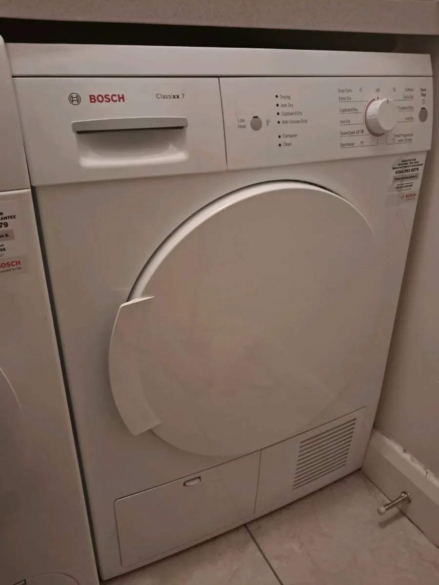 Bosch 9kg Washing machine and Condensed Dryer - Image 2