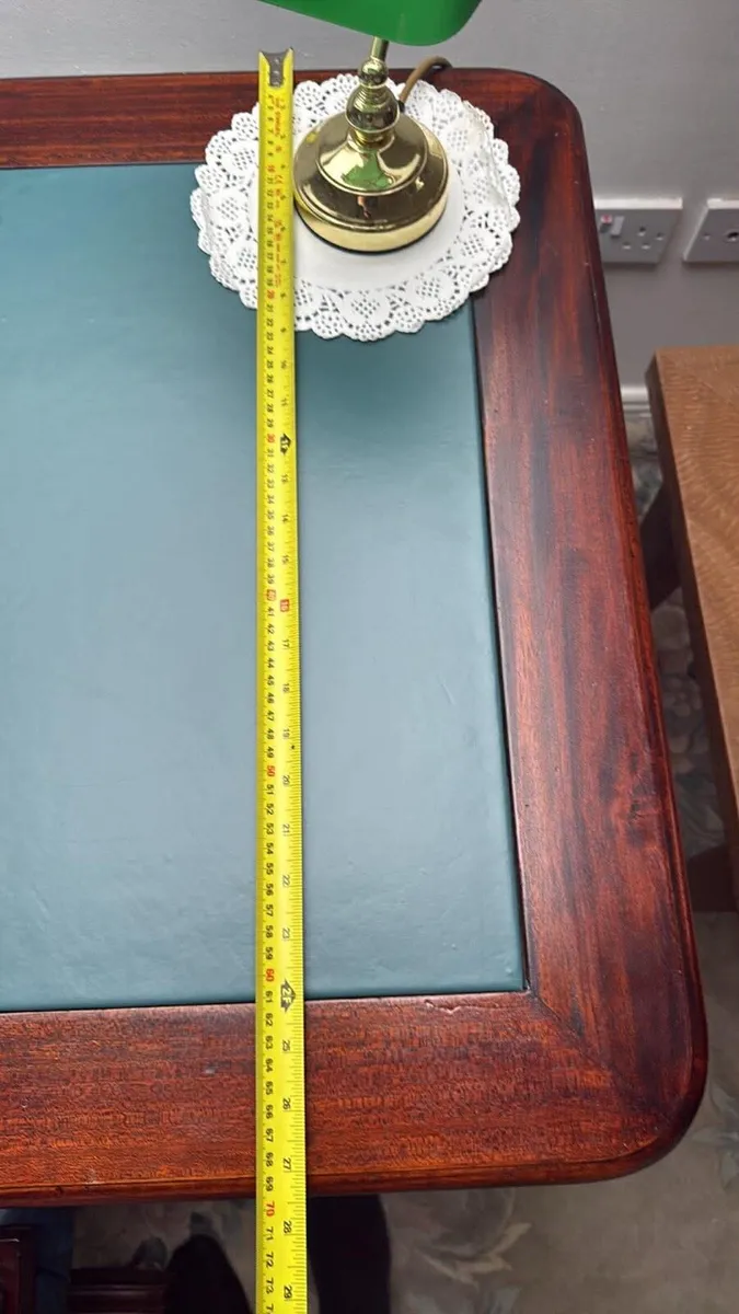 Vintage Mahogany Partners desk (Can Deliver Free) - Image 4