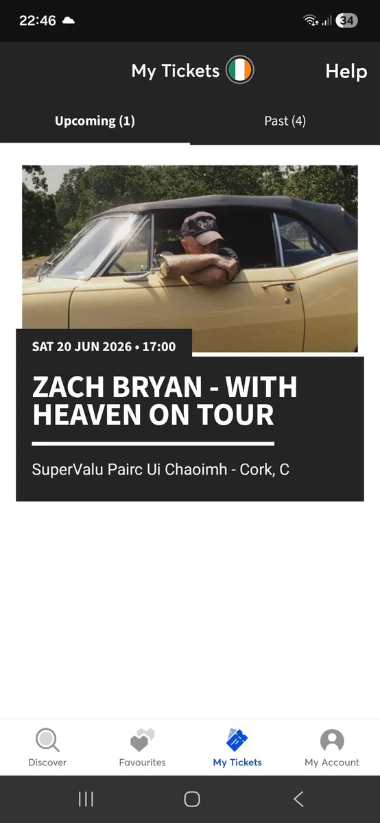 Ticket for Zack Bryan