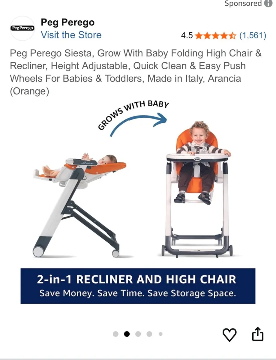 High Chair - Peg Perigo siesta - Image 4