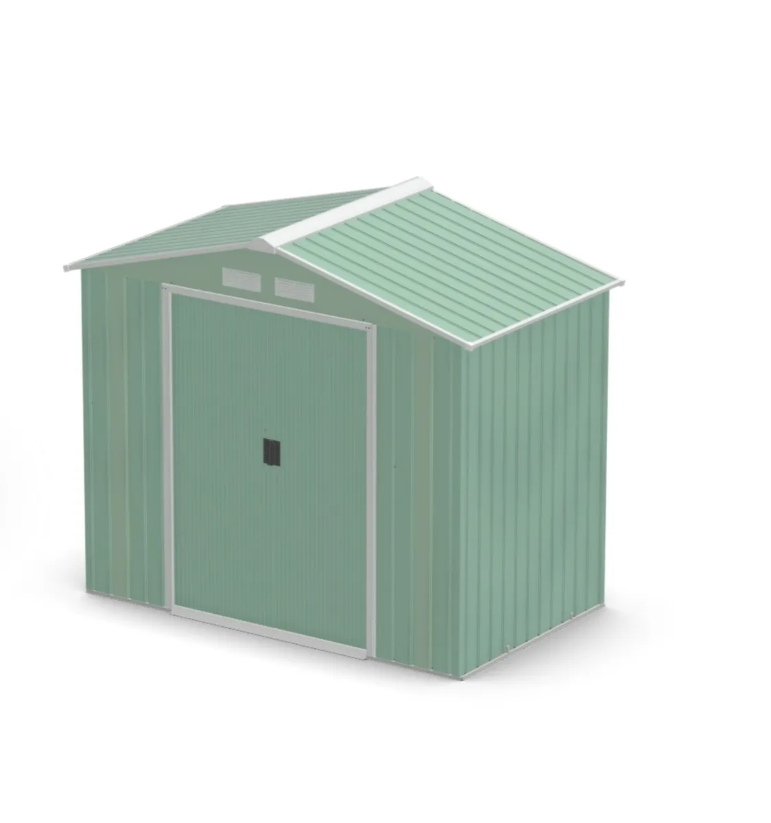 Outsunny 7 x 4ft Galvanised Shed - Image 1