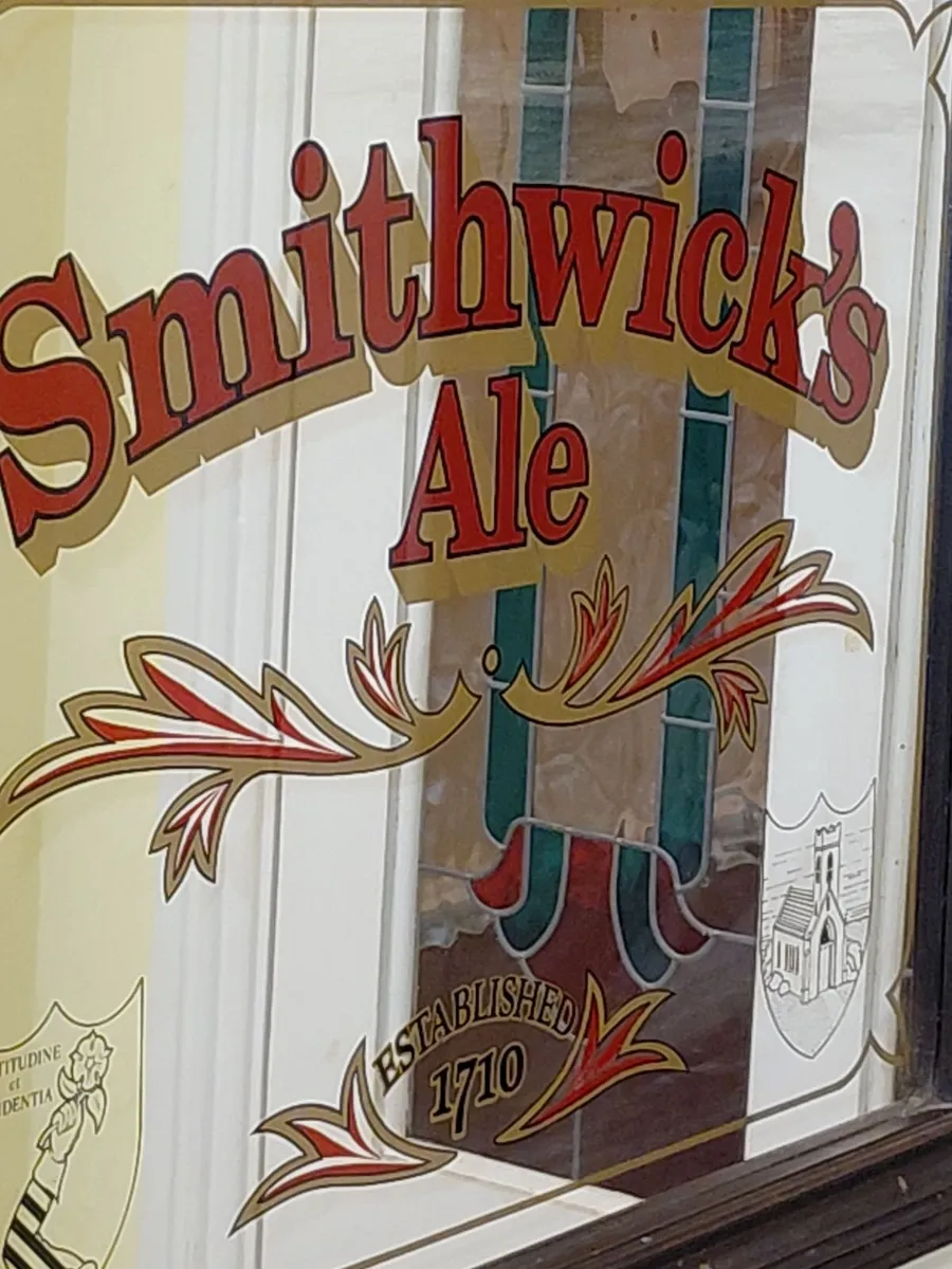 Original Irish 1970s Smithwick's Ale Mirror - Image 2