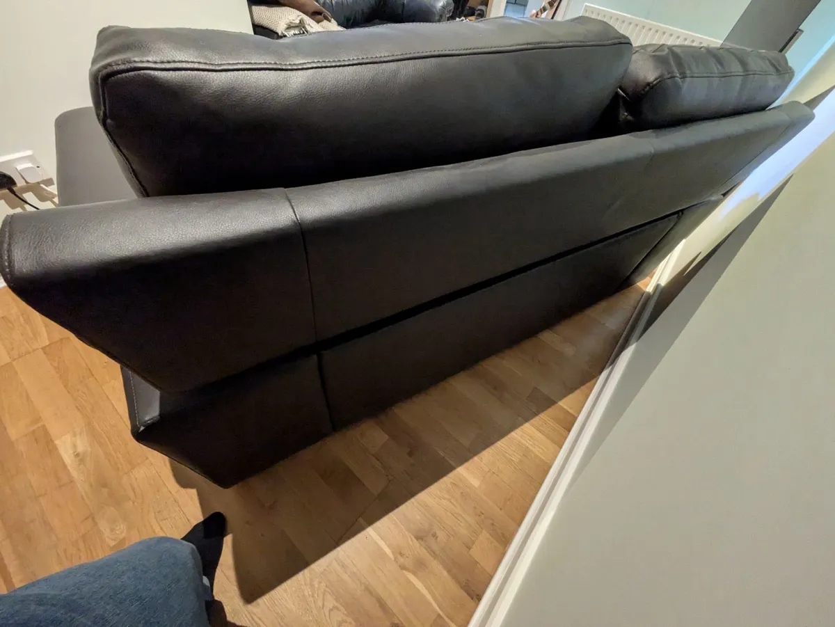 Kansas Brown Leather 2 Seater Sofa - Image 2