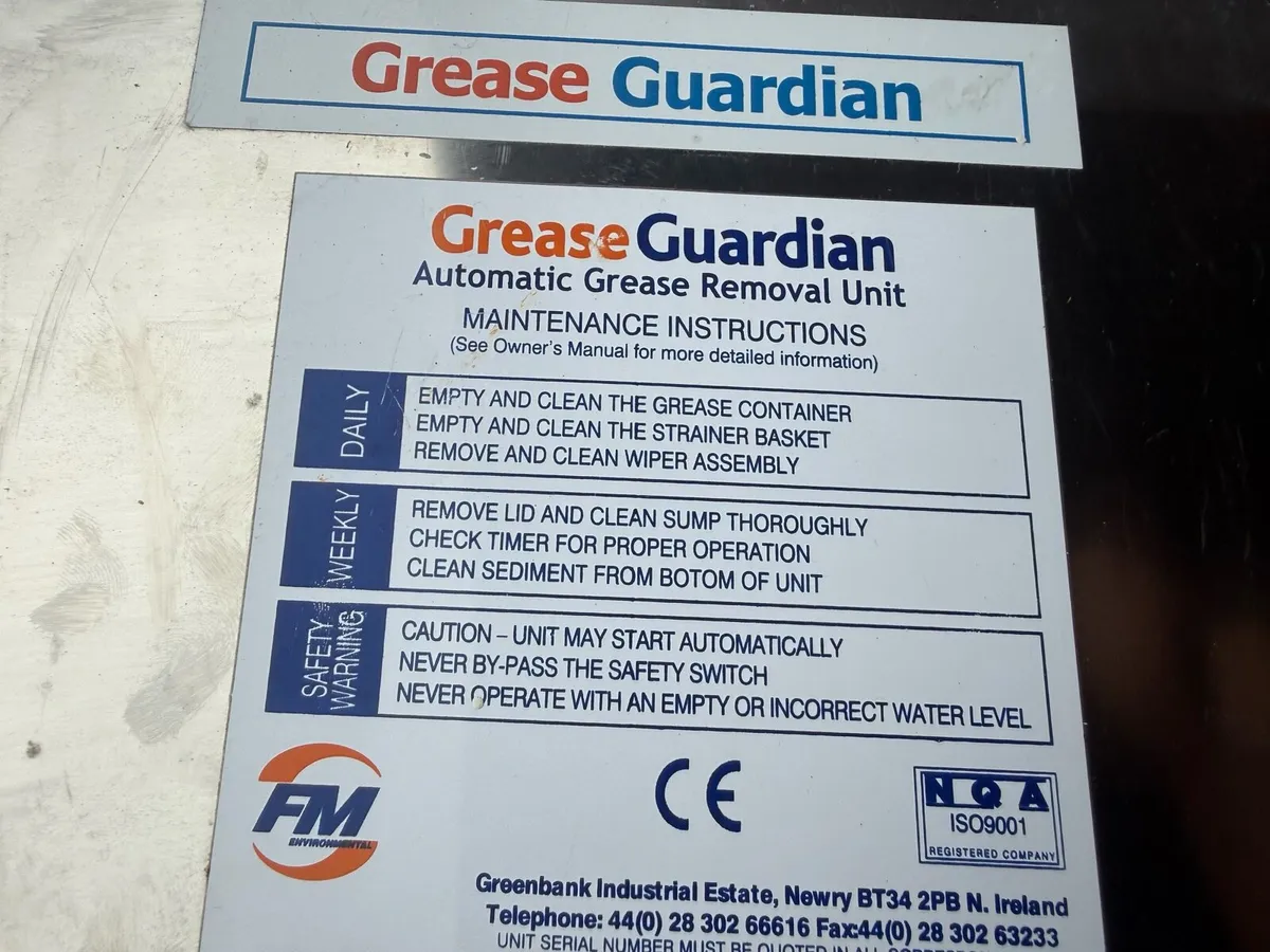 Grease Guardian Automatic Grease Removal unit D2 - Image 2