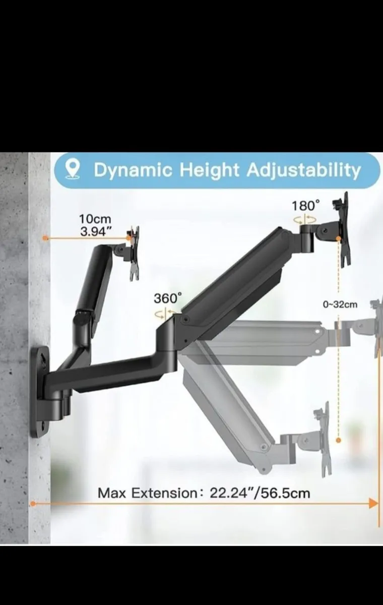 Dual Monitor Wall Mount - Image 4