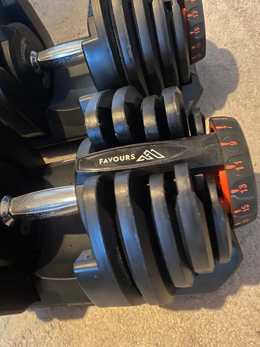 Fortune Favours Adjustable Dumbbells — 2 x 40kg (8 - Image 4
