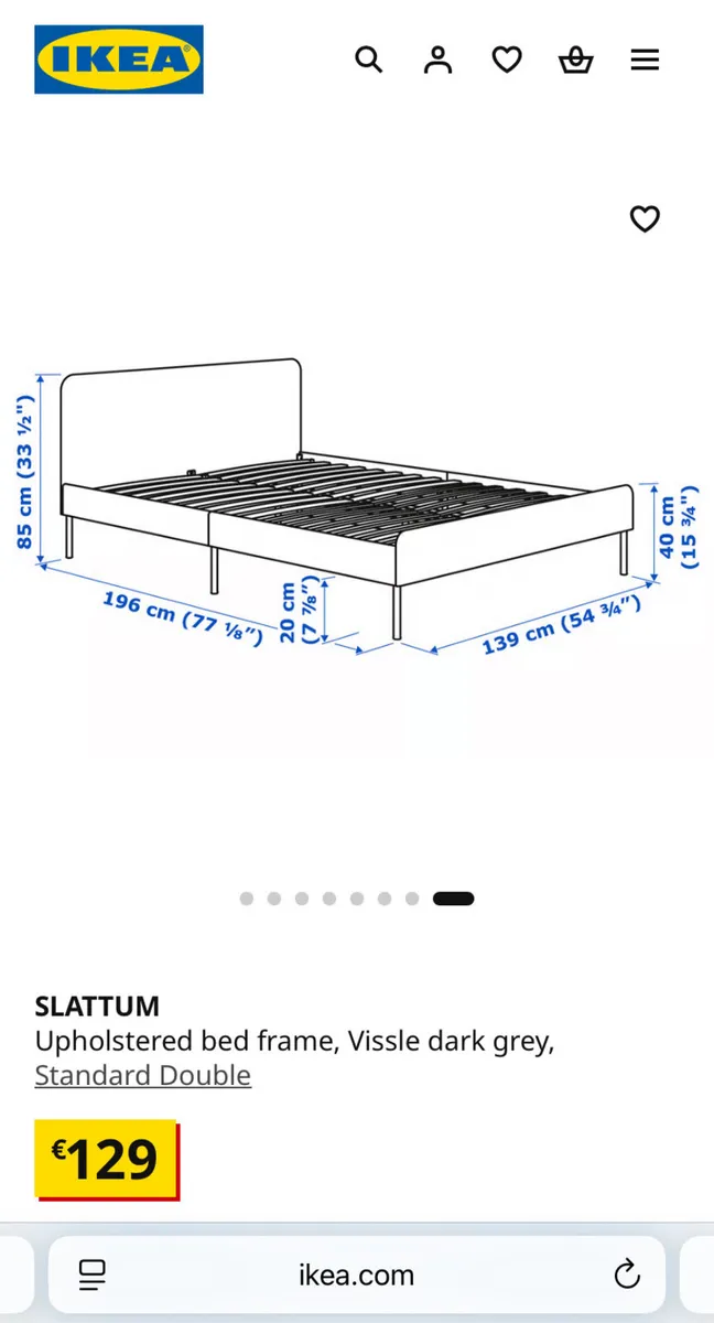 Double Bed and Mattress - Image 2