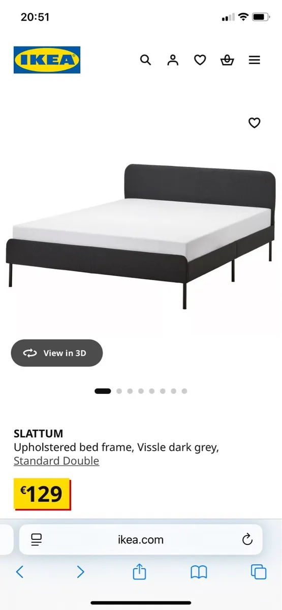 Double Bed and Mattress - Image 1
