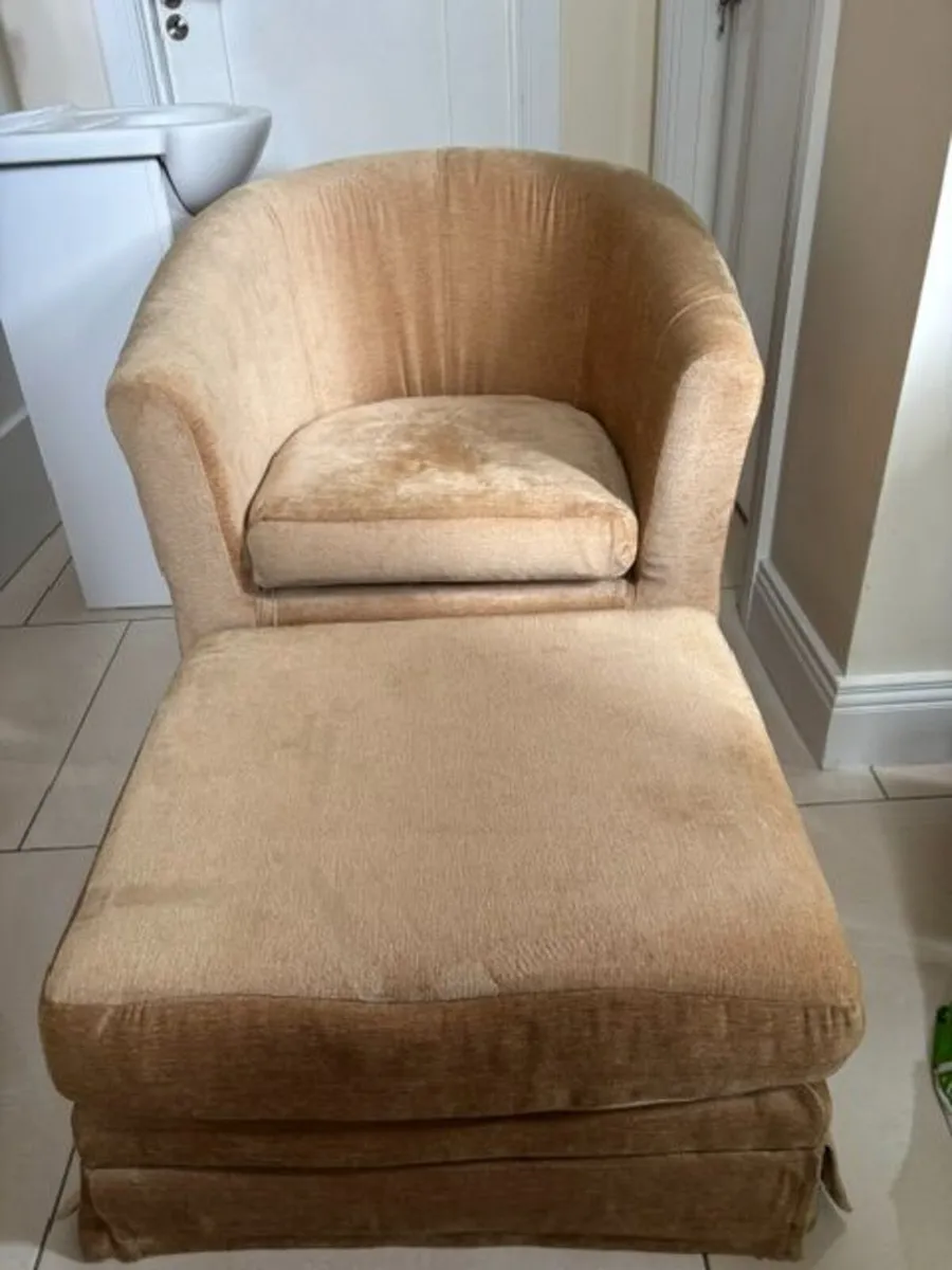 Chair and foot stool