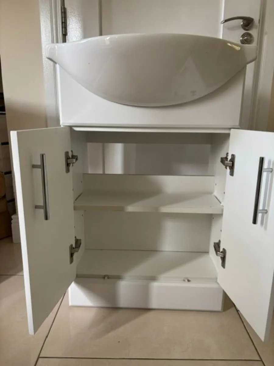 Bathroom cabinet and sink inset. - Image 3