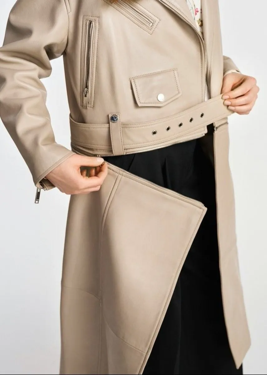 Women's leather jacket 2 in 1 - Image 2