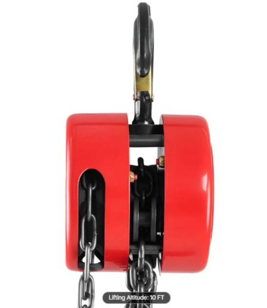 Hand Chain Hoist, 1 Ton Capacity, Manual Chain - Image 4