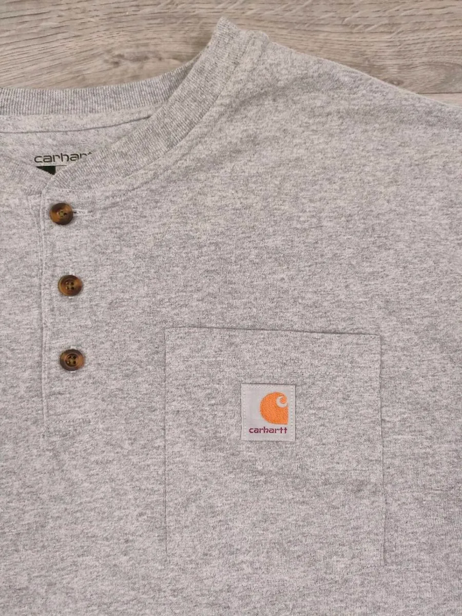 Carhartt Half Button Workwear Long Sleeve Shirt - Image 3