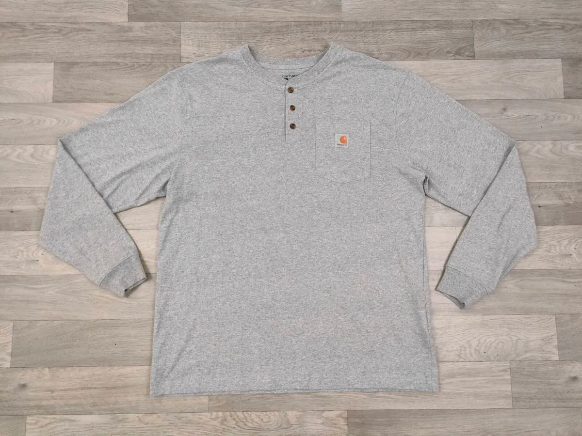 Carhartt Half Button Workwear Long Sleeve Shirt - Image 1