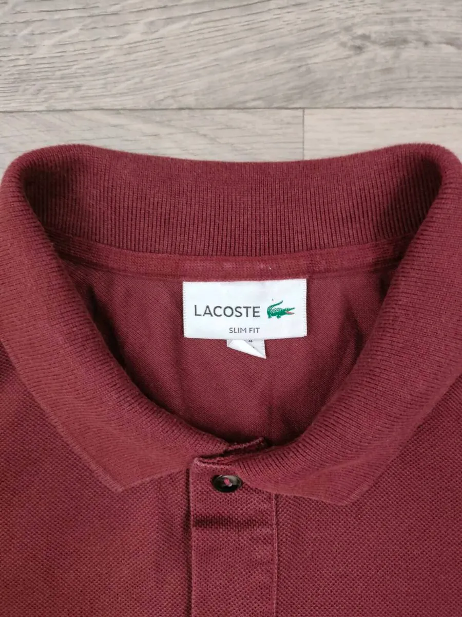 Lacoste Polo Shirt Mens Medium Slim Fit - Image 4
