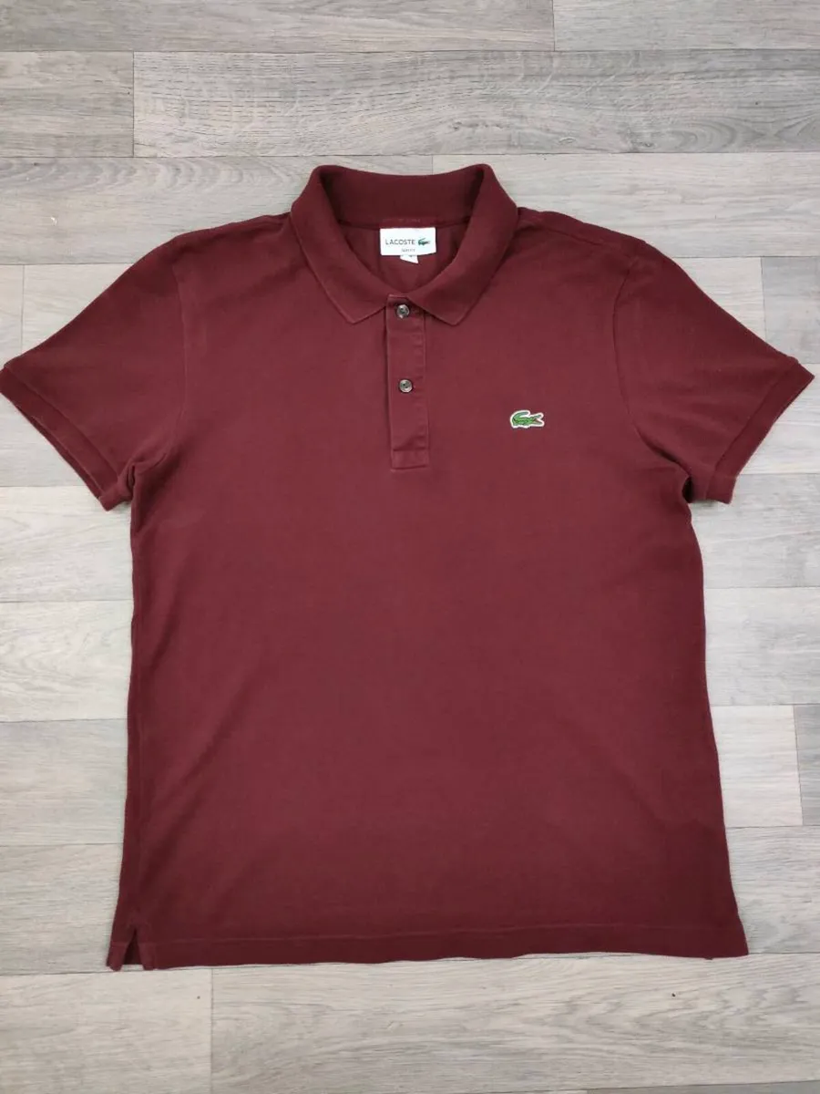 Lacoste Polo Shirt Mens Medium Slim Fit - Image 2