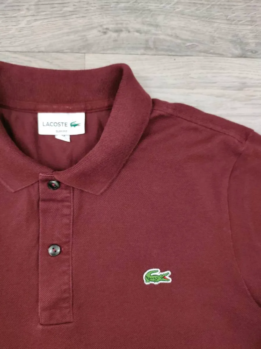 Lacoste Polo Shirt Mens Medium Slim Fit - Image 3