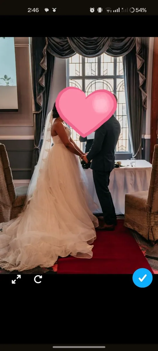 French Lace Ivory Wedding Dress - Image 2
