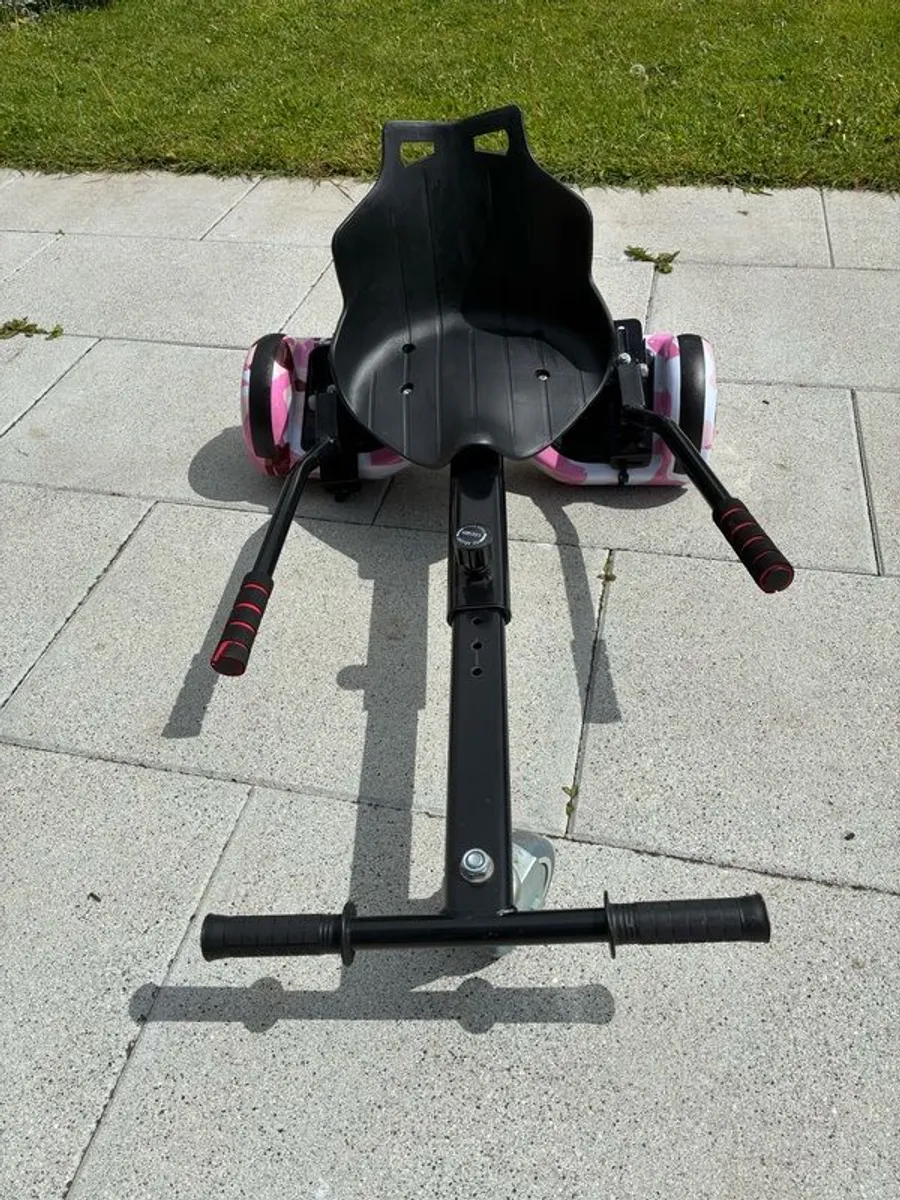 Pink hoverboard and kart kit - Image 1