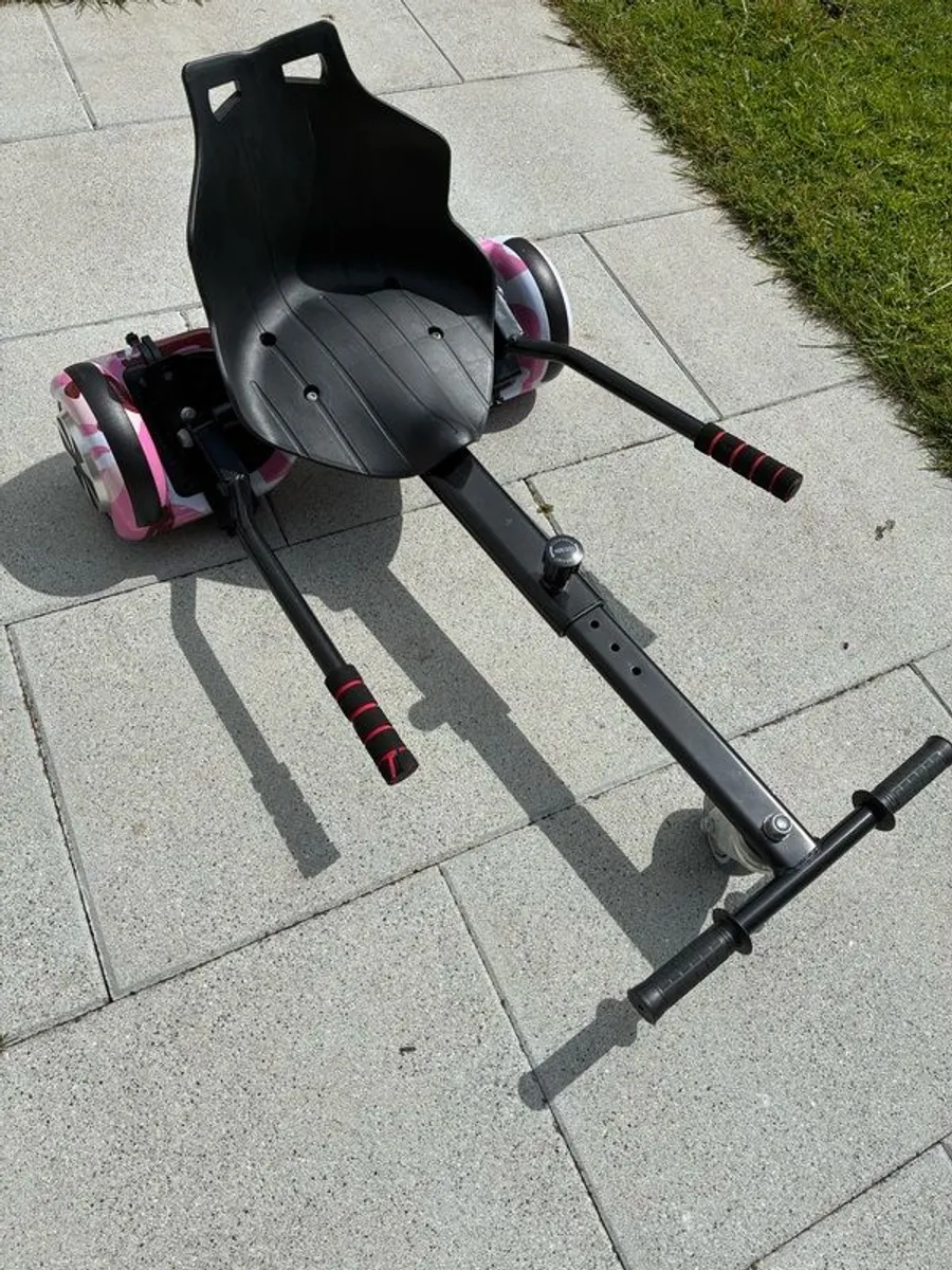 Pink hoverboard and kart kit - Image 2