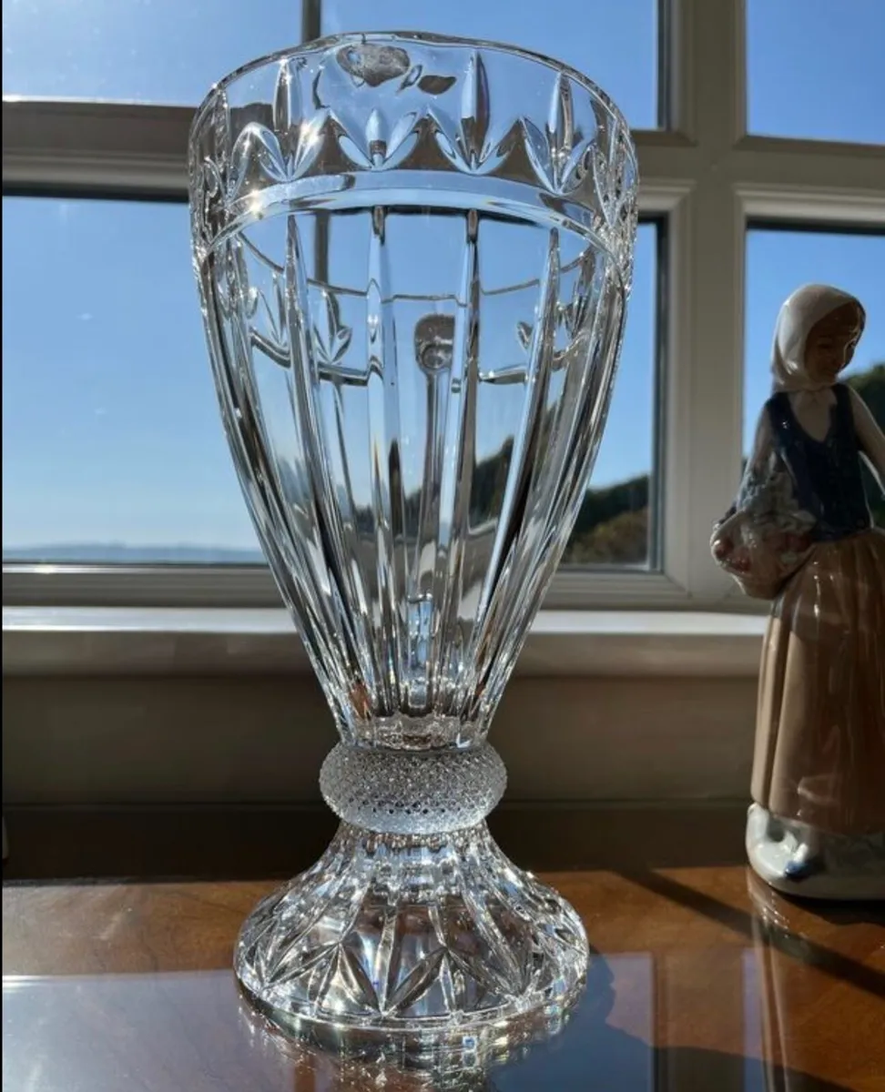 Vintage large cut glass crystal pitcher - Image 4