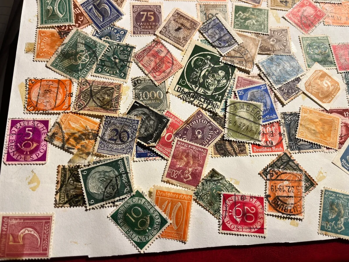 Very old German stamps - Image 2