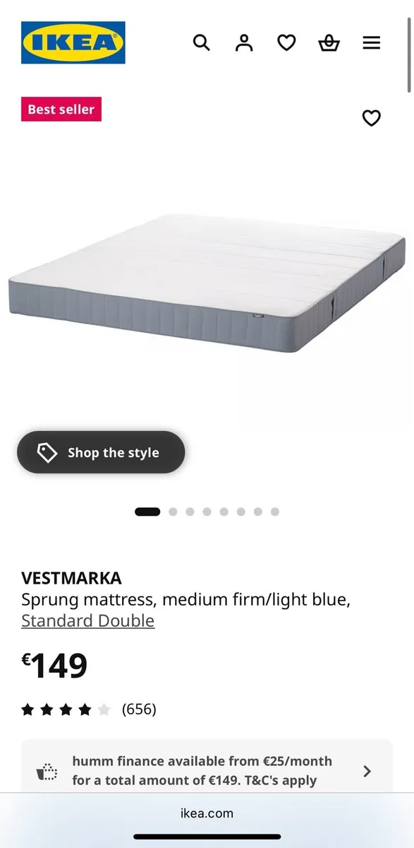 Brand-new double bed mattress - Image 1