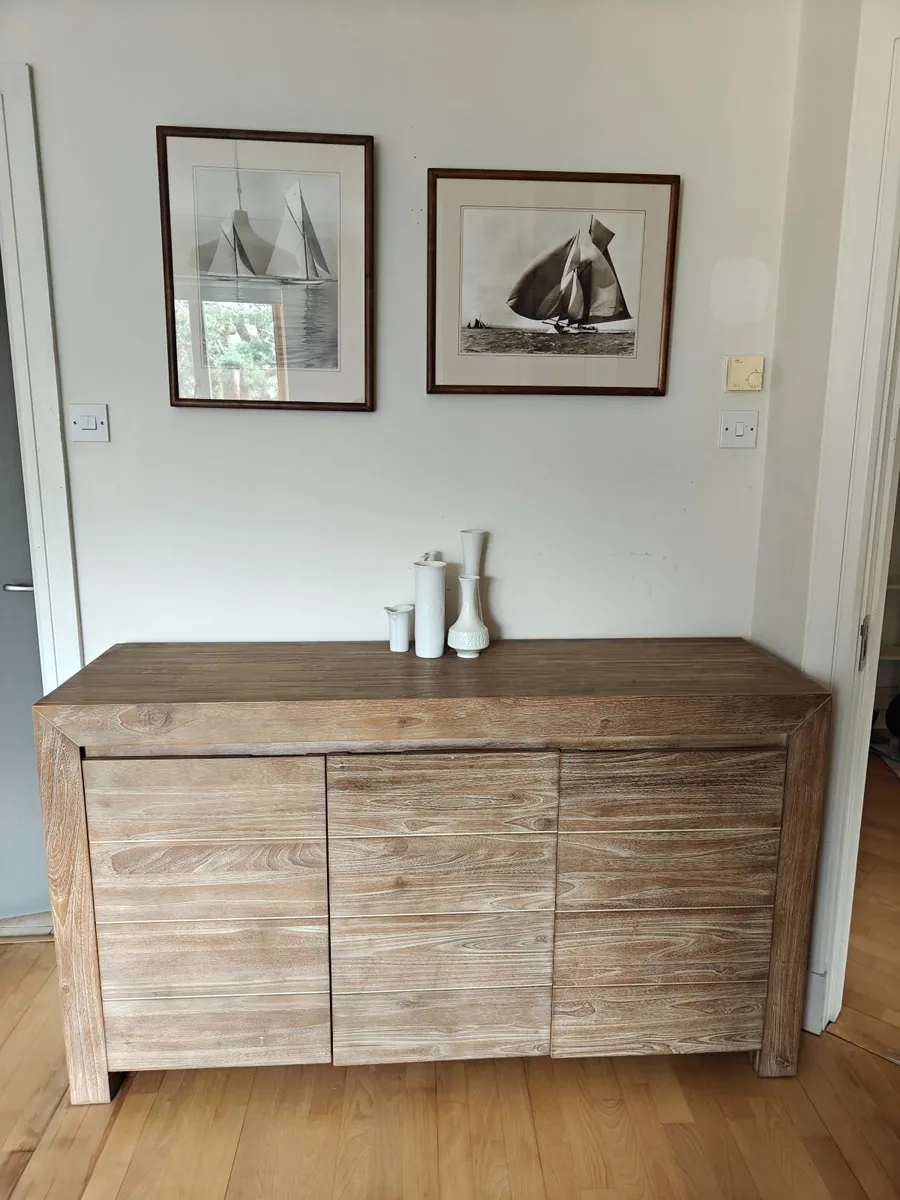 Sustainably sourced, teak credenza - Image 3