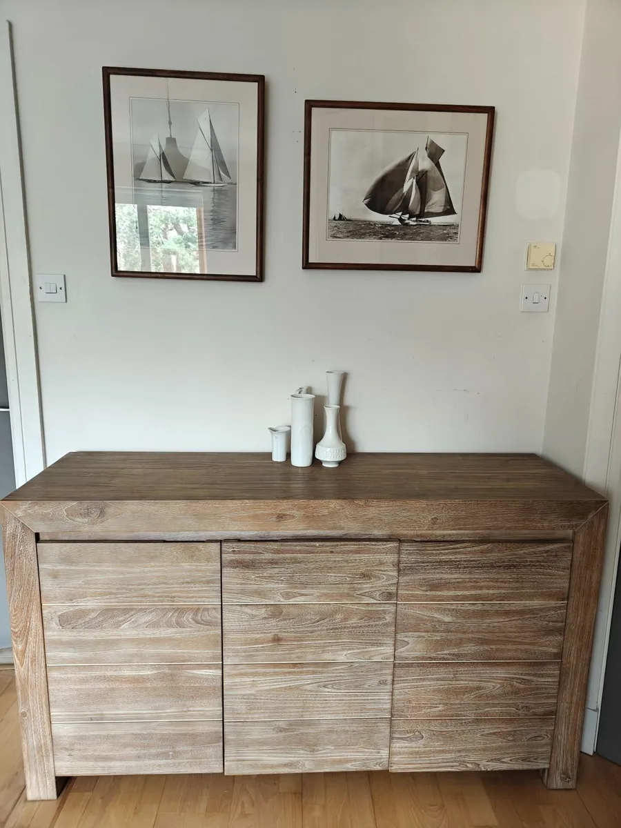 Sustainably sourced, teak credenza - Image 4