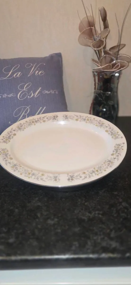 Vintage Dynasty Fine China Floral Oval Serving Pla - Image 1