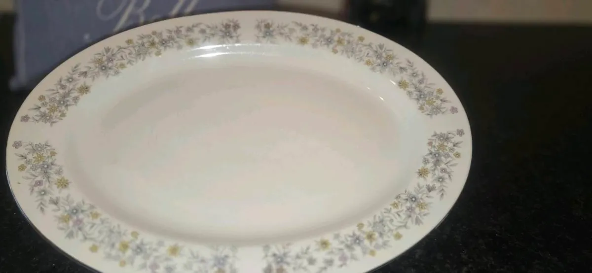 Vintage Dynasty Fine China Floral Oval Serving Pla - Image 2