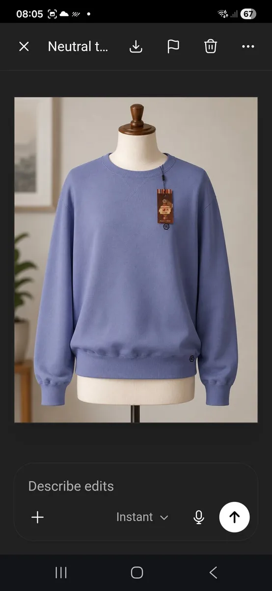 Kilkee Andre Light Blue Sweatshirt Jumper NWT Over - Image 1