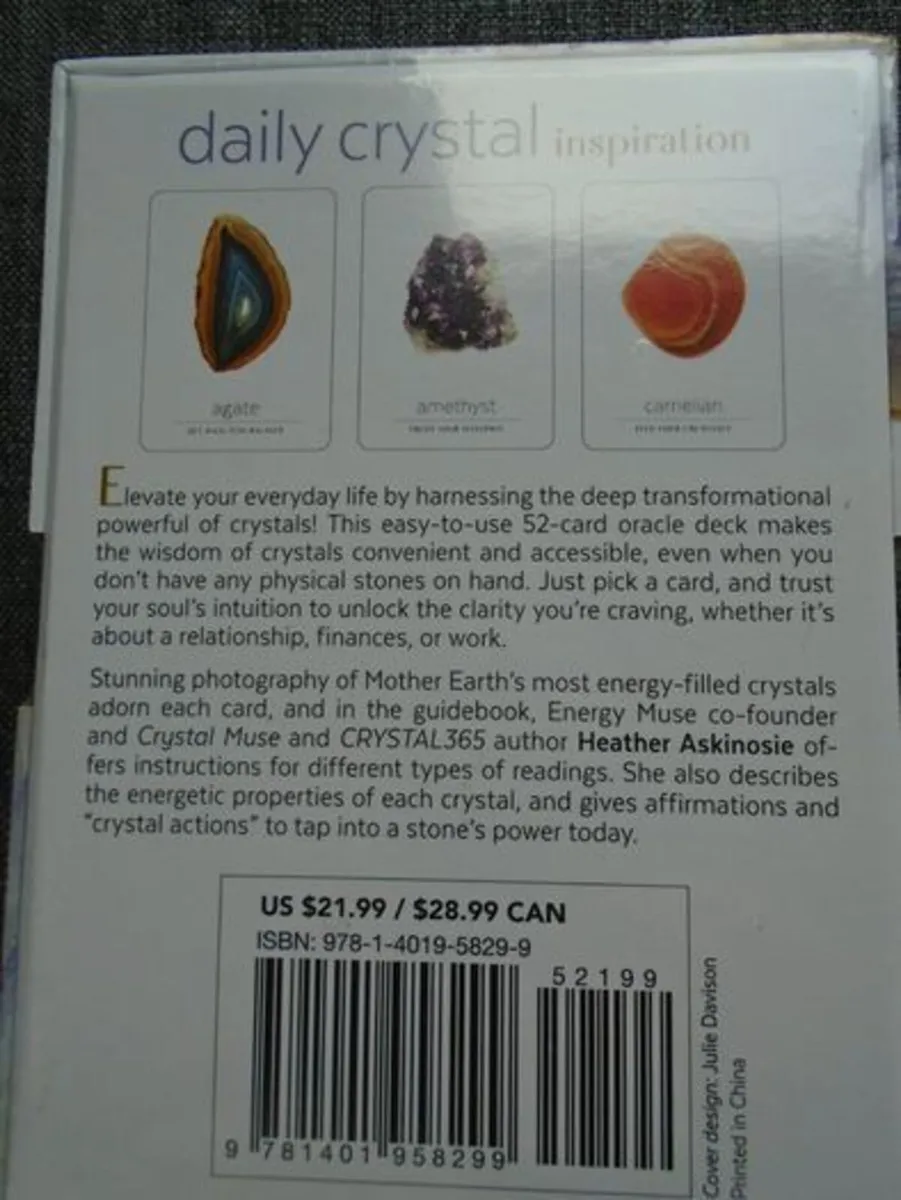 Daily Crystal cards, Oracle cards, Gift, New - Image 2