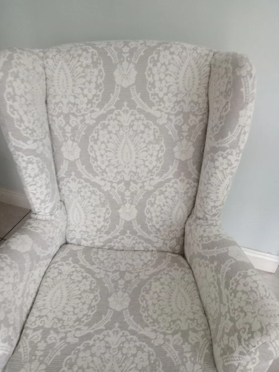 Queen Ann Chair & Footstool - Image 3