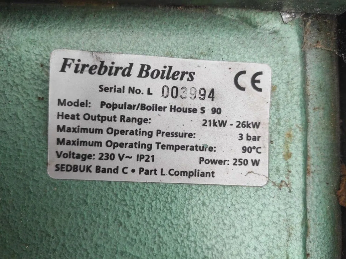 Firebird Popular 90 Oil Boiler - Image 3