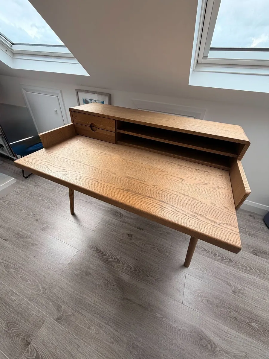 Holcott Solid Oak Office / Writing Desk - Image 4