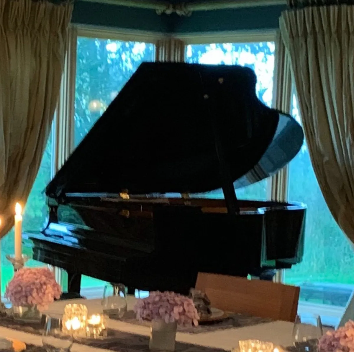 Baby grand piano