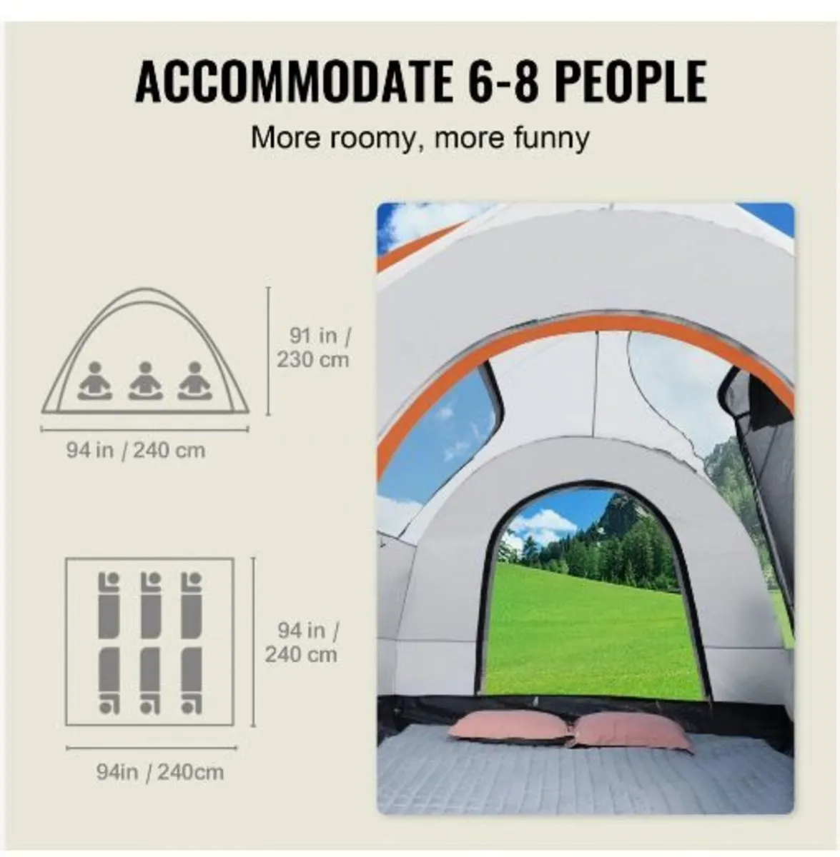 SUV Camping Tent, 8'-8' SUV Tent Attachment - Image 3