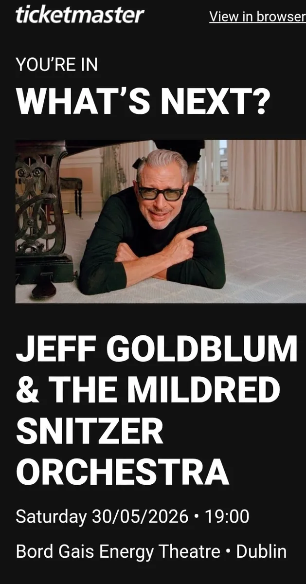 Jeff Goldblum - Bord Gais Energy Theatre - Image 1