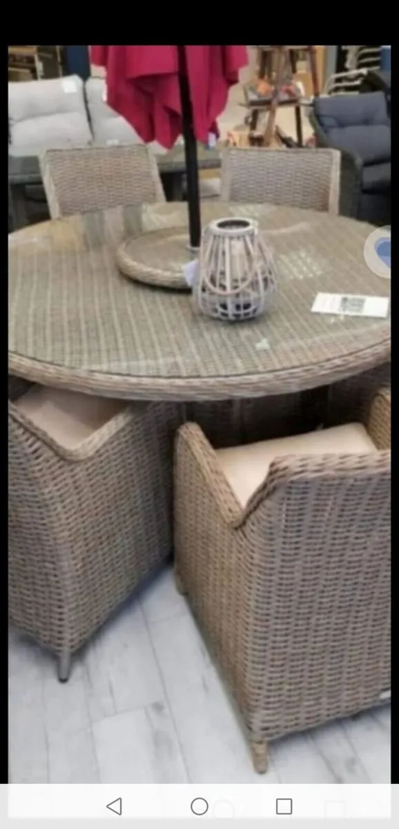 **CLEARANCE** Brand New 6 Seater Basket Rattan Set - Image 1