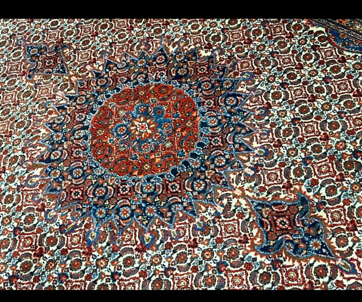 Large 11ft x 7 Perser Moud Knotted Rug Carpet - Image 3