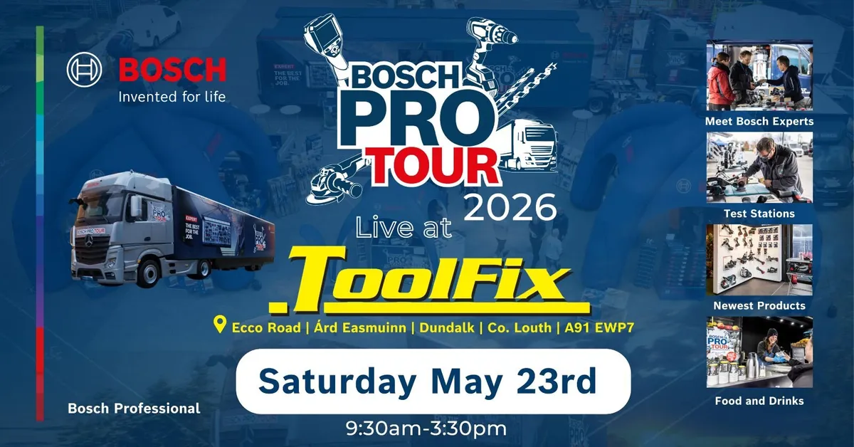 Bosch Pro Tour Live at Toolfix Dundalk 23.05.2026 - Image 1