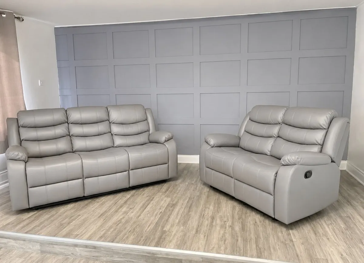 Leather Reclining Sofa Set 3 + 2