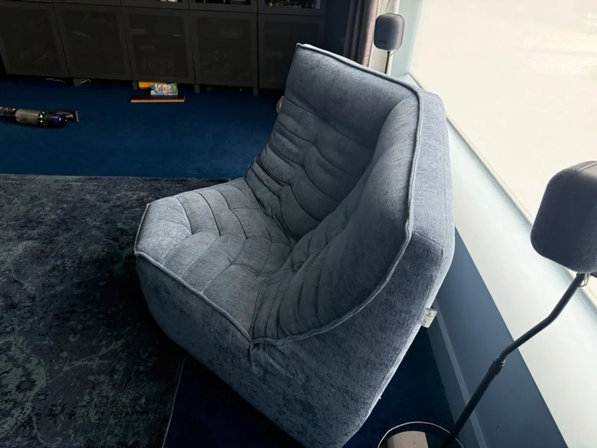 Foxtrot corner couch unit blue - Image 1