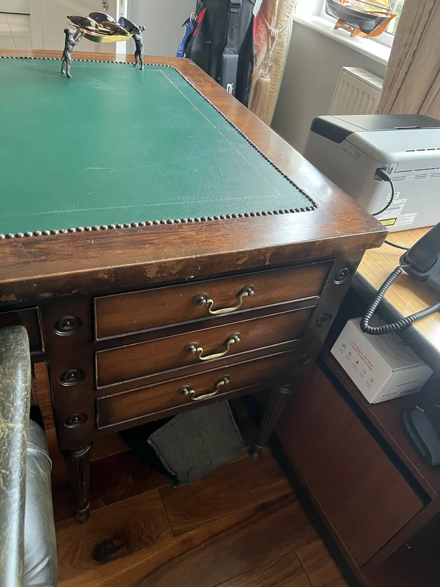 Antique Desk and Chair - Image 2