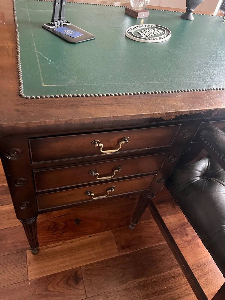Antique Desk and Chair - Image 3