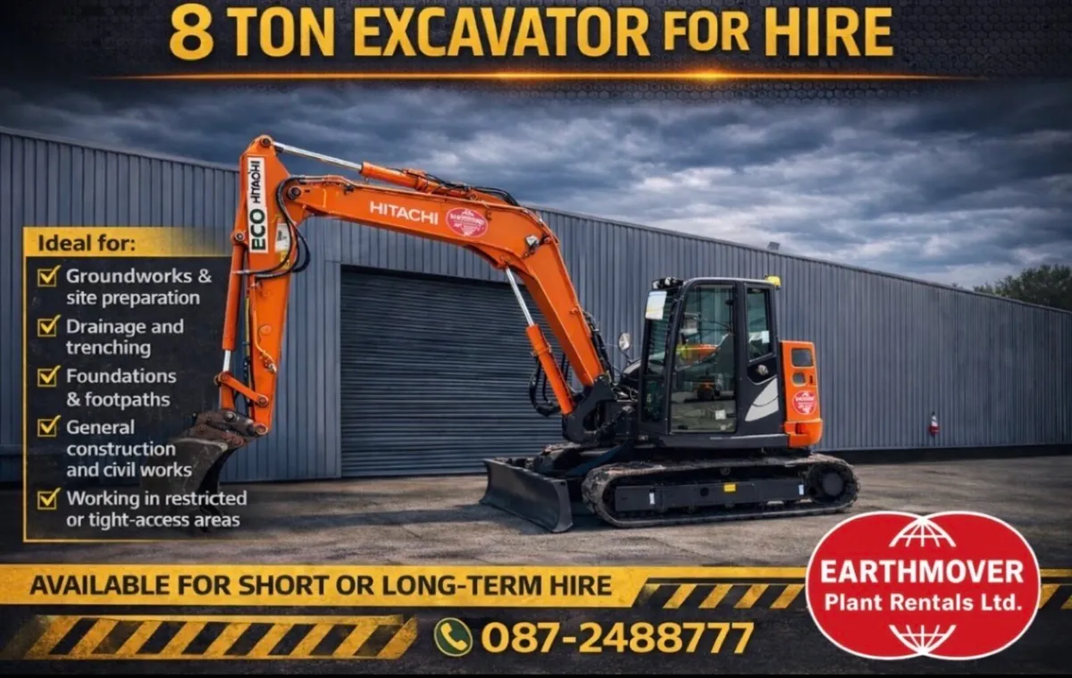 8 Ton Digger & 6 Ton Dumper Hire - Image 3