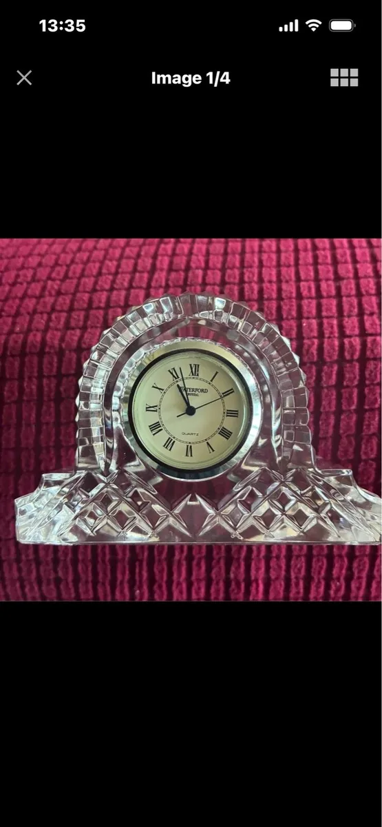 Vintage Waterford crystal Desk Clock - Image 1