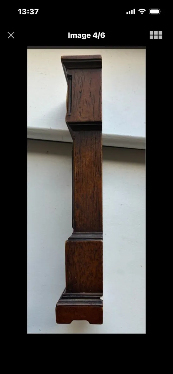 Vintage Miniature Grandfather Clock - Image 4
