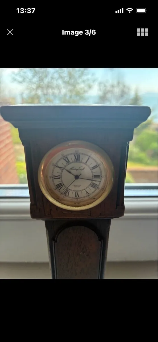 Vintage Miniature Grandfather Clock - Image 3